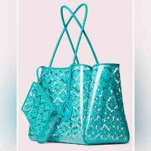 EUC- Kate Spade Everything (See through) Purse set with pouch